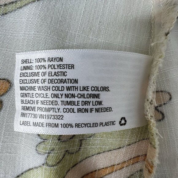 Wild Fable Babydoll Mini Dress Size M 60s Floral Retro Hippie 70s Boho - Picture 8 of 10